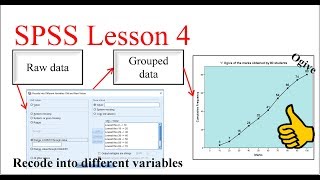 SPSS - Recode into different variables and ogive