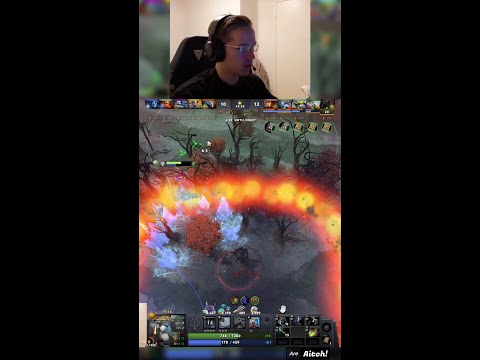 Topson with next level Ice Shards play dodged Mars Arena 😱 #dota2 #shorts #topson #tusk