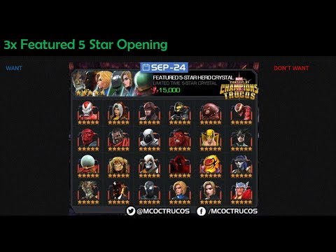 3x 5 Star Featured Crystal Opening
