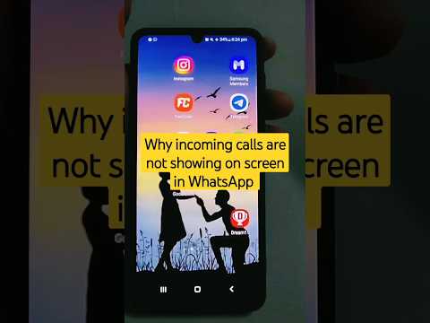 Why incoming calls are not showing on screen in WhatsApp #whatsapp #samsung #shorts #incomingcalls
