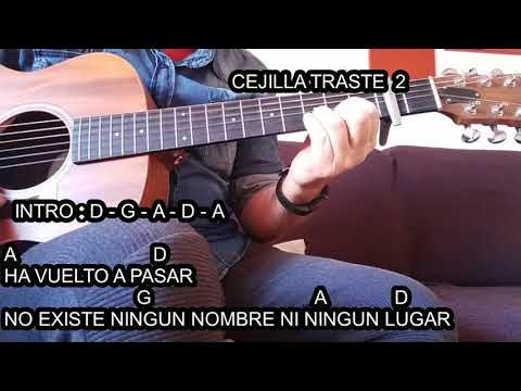 tutorial de acordes para guitarra ( ningún nombre ningún lugar )