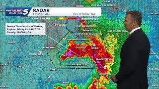 Severe storms bring hail threat early Friday to central Oklahoma