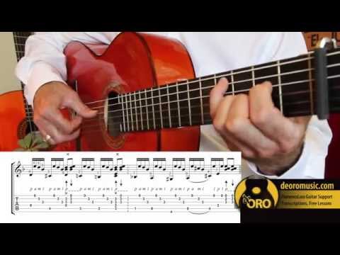 Flamenco Guitar lesson TABS | Soleá por Bulería #1 Variations | Diego de Oro