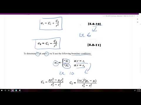 MME 412_512-L23-#67 Stress in thick-walled cylinders due to internal and external pressure