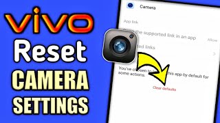 How To Reset Camera Setting On Vivo Mobile Phones | Vivo Camera Reset Option