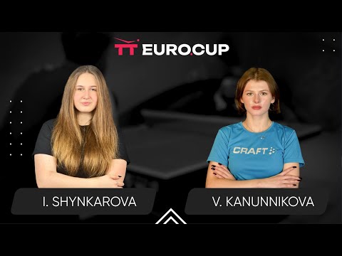 19:40 Iryna Shynkarova - Vasylysa Kanunnikova 04.09.2025 TT Euro.Cup Women Ukraine Star. TABLE 4