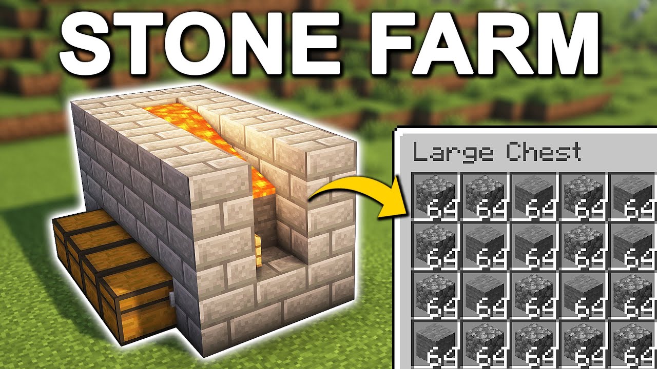The EASIEST Automatic Cobblestone/Stone Generator in Minecraft 1.21 (Tutorial)