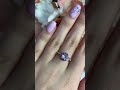 Silver ring with an amethyst