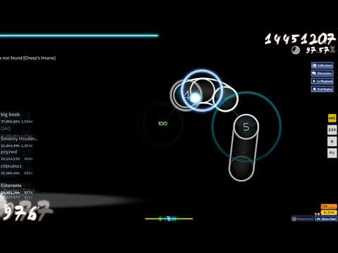 osu! - REOL - 404 not found [Chaoz's Insane] A CLEAR GLOBAL #10
