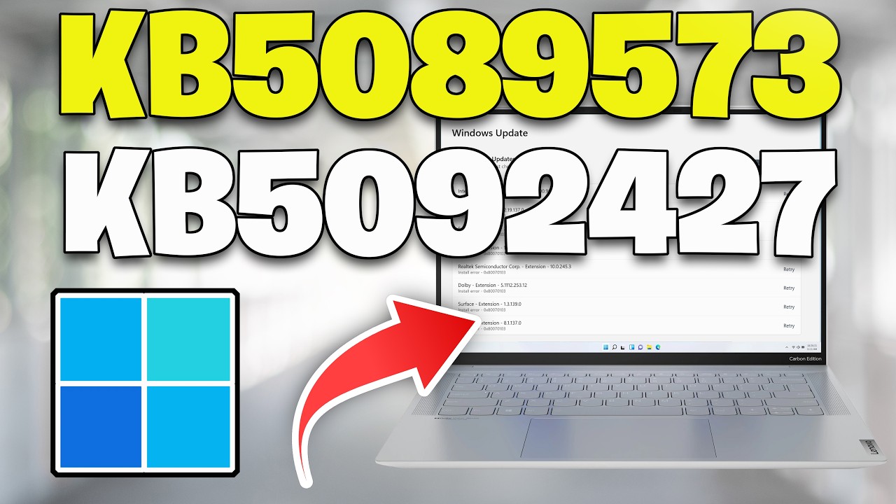 Windows 11 KB5089573/KB5092427 Update Not Installing Install Error 0x800f0983 FIX