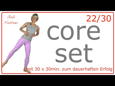 22/30 🍓30 min. core set | Körpermitte stärken, Taille straffen, flacher Bauch | ohne Geräte