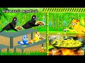 CLEVER CROW STORY MORAL STORY IN TAMIL VILLAGE BIRDS CARTOON