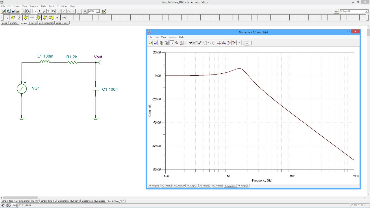 AC Electrical Circuit Analysis: Simple Filters