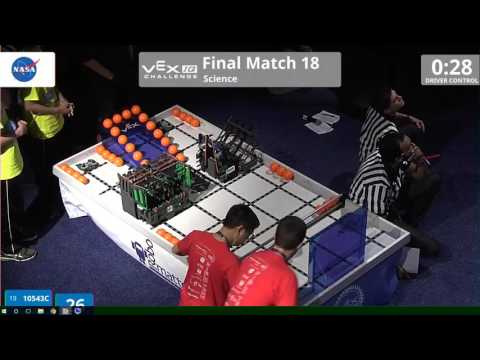 VEX Worlds 2016 - VEXIQ Middle School - Finals 18 (10543C 323S) 173
