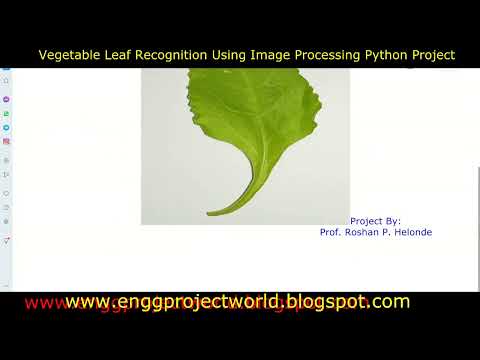 Vegetable Leaf Recognition Using Image Processing Python Project With Source Code