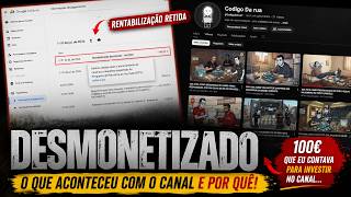 Só me dê 1 minuto… e eu vou te explicar por que o Código da Rua foi desmonetizado