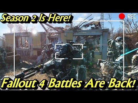 Fallout 4 Battles - 30 Synth Eradicators,10 Annihilator Sentry Bots, 50 Deathclaws vs 20 Knights