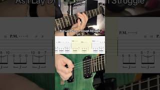 As I Lay Dying - Through Struggle (slow-tempo tutorial pt. 1) o #guitar #metalcore #guitartutorial