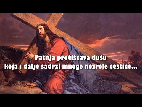 '... NEKA UZME SVOJ KRIŽ' -03. Patnja pročišćava dušu koja i dalje sadrži mnoge nezrele čestice...