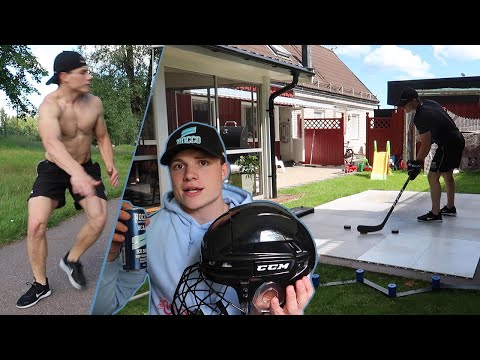 NEWEST CCM HELMET + SKILLS TRAINING - HOCKEY VLOG #4