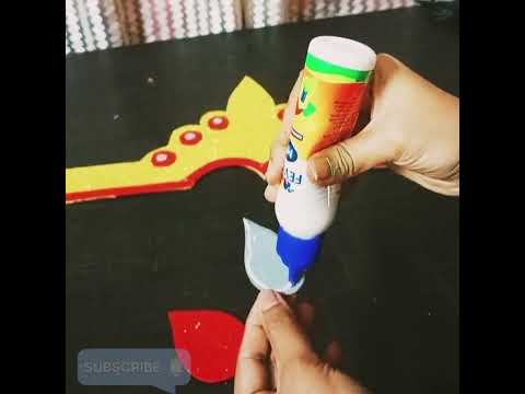 Diy with foam sheet... Krishna Kirit .... handmade jewellery ornaments...@ShwetaKorade 