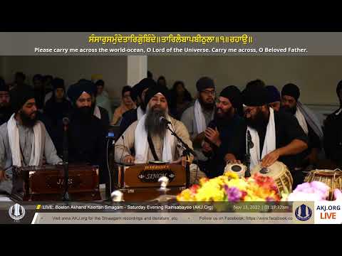 027 Boston Smaagam November 2022 ‐ Raensabaayee Keertan ‐ Bhai Jagjit Singh Jee NY