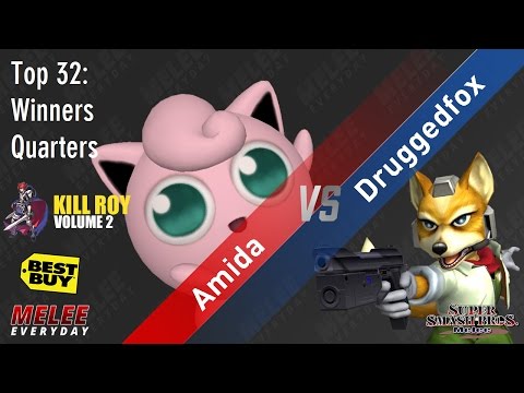 Kill Roy 2 - Amida (Jigglypuff) vs. Druggedfox (Fox) - SSBM - Top 32, WQ