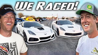 Cleetus and I Raced our 1000hp Corvettes