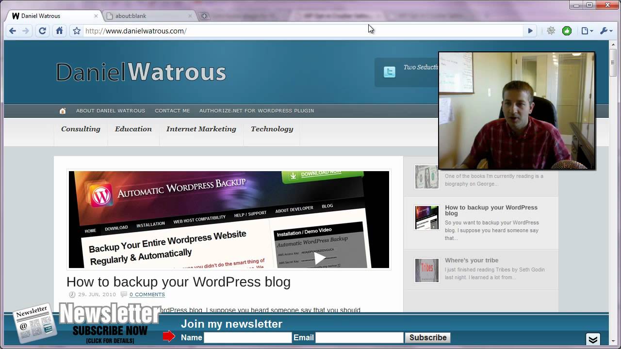 Build an email list in WordPress