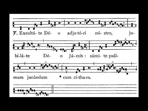 11th Sunday after Pentecost ALLELUIA:  Exsultáte Deo  (solfeggio)