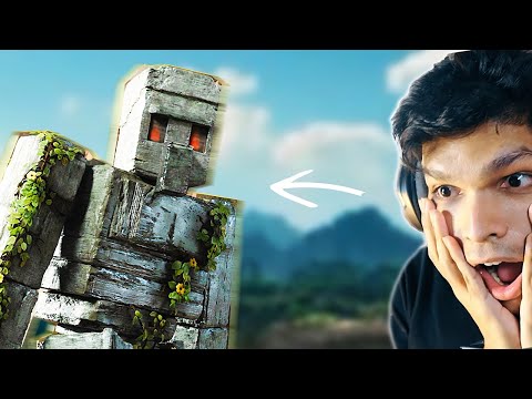 Real Life Iron Golem in Minecraft Movie 😱