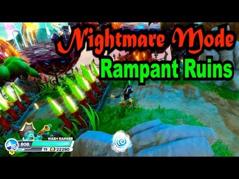 Skylanders Swap Force - Rampant Ruins - Nightmare Mode with Evil Glum Shanks Boss Battle