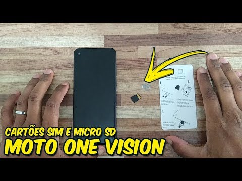 MOTOROLA ONE VISION  - CARTÕES SIM E MICRO SD
