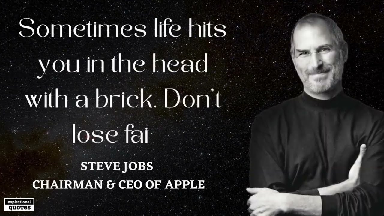 Inspirational & Motivational Quotes by Steve Jobs- The Genius Behind Apple | CEO of Apple | Quotes |