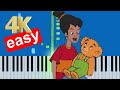 Corduroy Theme Song Slow Easy Medium Piano Tutorial 4K