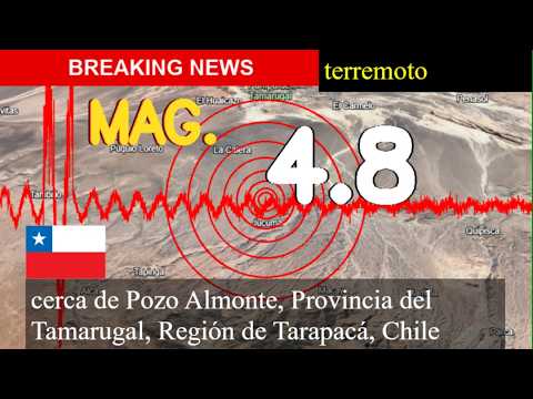 😱🚨 Terremoto cerca de Pozo Almonte, Provincia de Tamarugal, Región de Tarapacá, Chile actualizacione