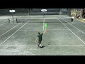 William Johnson playing tennis 