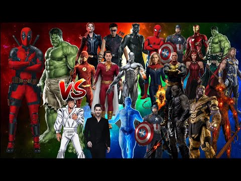 Deadpool & hulk vs Marvel & DC#marvel #dc #deadpool #hulk #ironman 