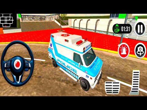 🚑Policeman Ambulance Van Driving - 911 Emergency Rescue Driving Simulator - Android Gameplay