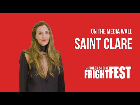 FRIGHTFEST 2024 - SAINT CLARE - Media Wall Interviews