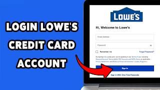 How To Login Lowe's Credit Card Account 2024 | Lowe's Credit Card Sign In Tutorial