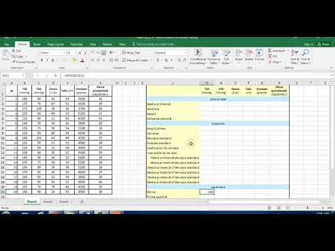 Tutorial Excel: Localizare Valoarea Minima si Maxima