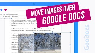 How To Move Images In Google Docs | Move Pictures in Google Docs