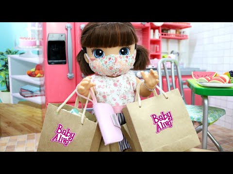 ALICE CHEGOU DO MERCADINHO COM AS COMPRAS PRA MAMÃE