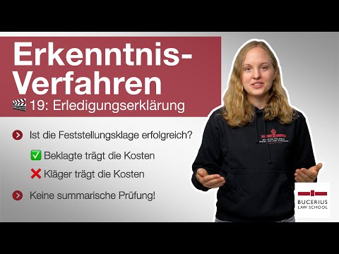 🟥 Erledigungserklärung | 🎬 19 | ZPO-Erkenntnisverfahren