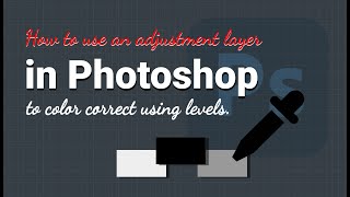 Download the video "How to use an adjustment layer in Photoshop to color correct using levels."
