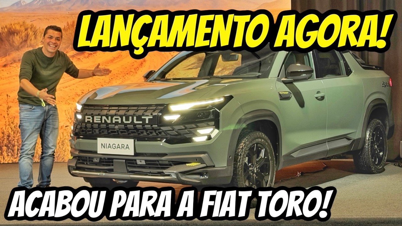 NOVA RENAULT NIAGARA - ACABOU PARA A FIAT TORO! LANÇAMENTO AGORA! TURBO, 4X4 E COMPLETA!