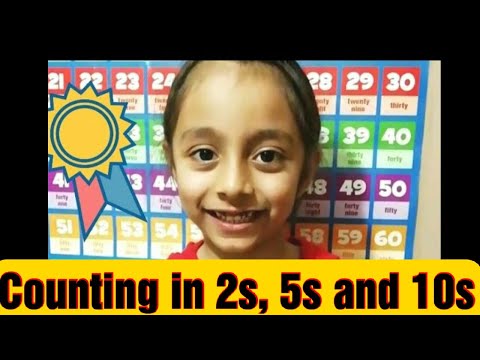 Ashveer counting in 2s, 5s and 10s, preschool learning. The GAP kids