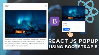 React js Modal Tutorial Using Bootstrap 5 | Dynamic Modal Bootstrap 5 |React js Popup modal