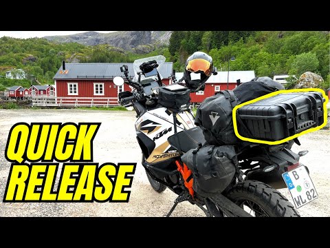 BEST QUICK RELEASE PELICAN CASE for Motorcycles // DIY peli case quick release